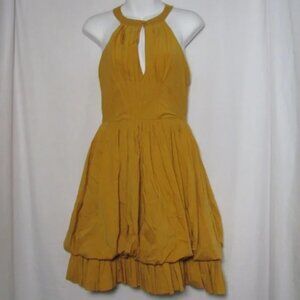 Tracy Reese Dress Yellow Pouf Hem Size 0 SALE